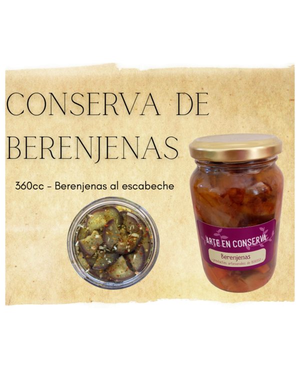 Arte en conserva- Berenjenas al escabeche 360cc